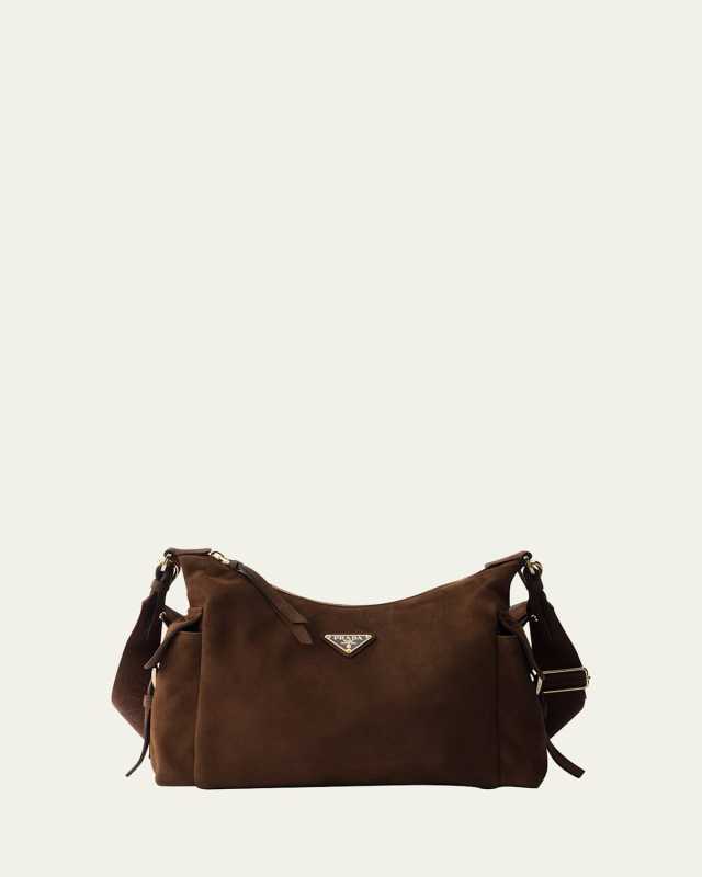 Lambskin Suede Shoulder Bag